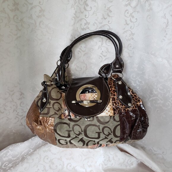 Large G-Monogram Patchwork Hobo purse. Handbag - Picture 2 of 7